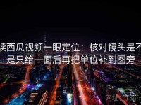 读西瓜视频一眼定位：核对镜头是不是只给一面后再把单位补到图旁
