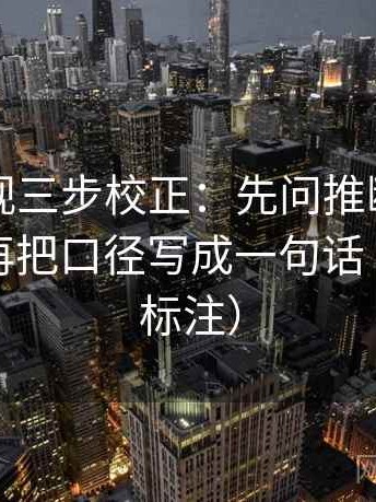 可可影视三步校正：先问推断有没有越界，再把口径写成一句话（读前先标注）