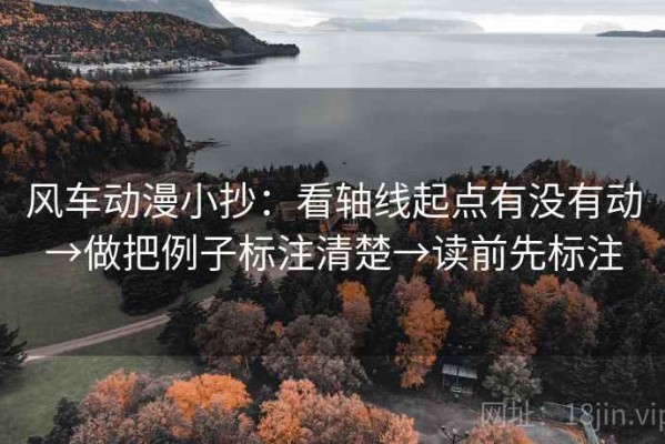 风车动漫小抄：看轴线起点有没有动→做把例子标注清楚→读前先标注