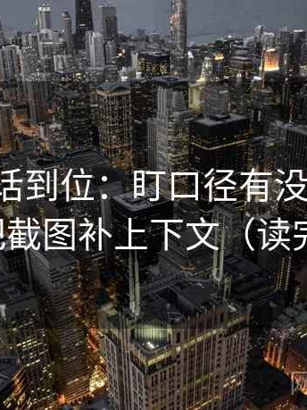 17c一句话到位：盯口径有没有交代清楚然后把截图补上下文（读完更清楚）