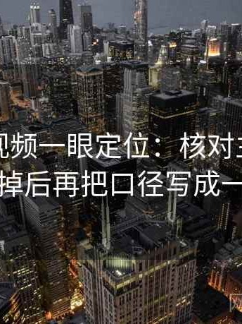 读西瓜视频一眼定位：核对主语有没有跑掉后再把口径写成一句话