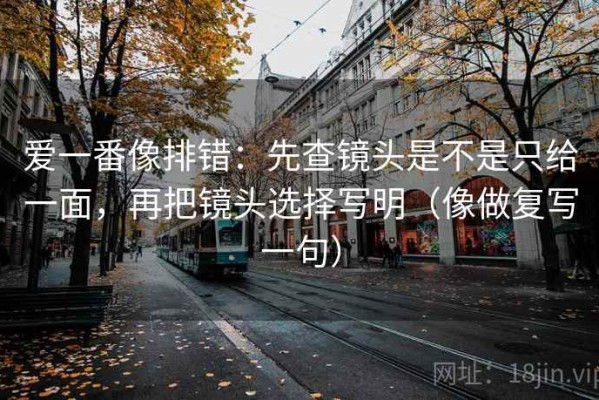 爱一番像排错：先查镜头是不是只给一面，再把镜头选择写明（像做复写一句）