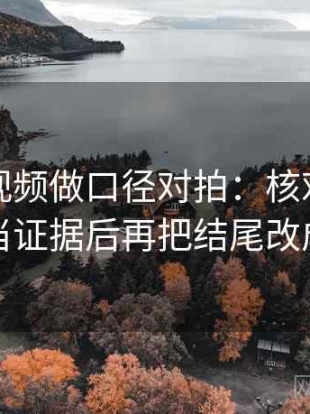 读西瓜视频做口径对拍：核对情绪有没有当证据后再把结尾改成摘要