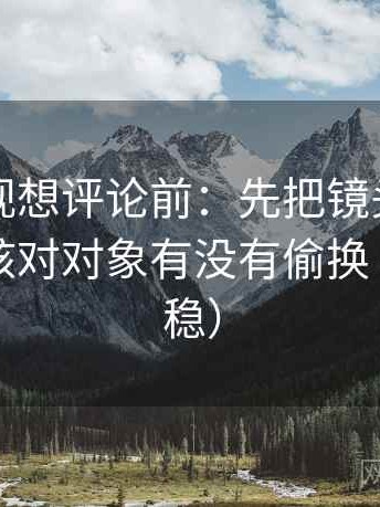 星辰影视想评论前：先把镜头选择写明，再核对对象有没有偷换（读完更稳）
