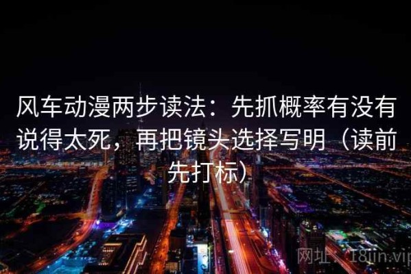 风车动漫两步读法：先抓概率有没有说得太死，再把镜头选择写明（读前先打标）