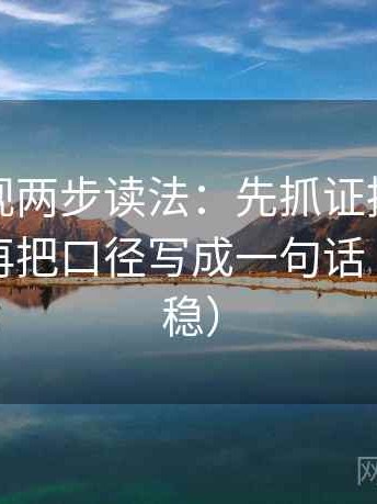 人人影视两步读法：先抓证据链够完整吗，再把口径写成一句话（读完更稳）